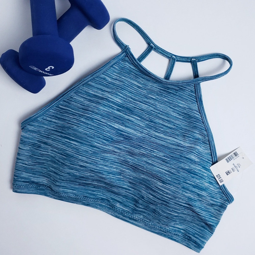 SALE NWT Aeropostale blue strappy sz S sports bra